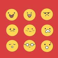 emoji icon set vector