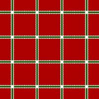 Christmas concept background, green and white grid on red background. Seamless pattern for decoration decoration vector