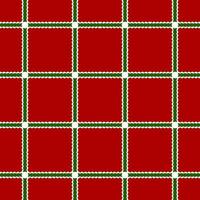 Christmas concept background, green and white grid on red background. Seamless pattern for decoration decoration vector