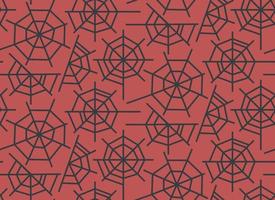 Seamless pattern with cobweb. Halloween texture in flat style. vector