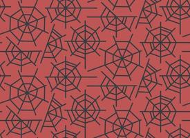 Seamless pattern with cobweb. Halloween texture in flat style. vector