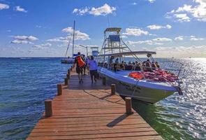 Cancun Quintana Roo Mexico 2022 Boat trip Cancun Mexico to Island Mujeres Contoy Whale shark. photo