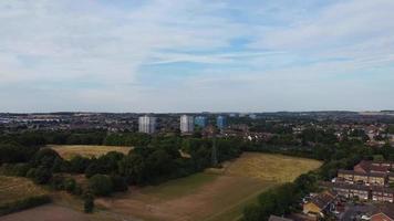 Aerial View of North Luton and Residential Buildings, drone's high angle footage video