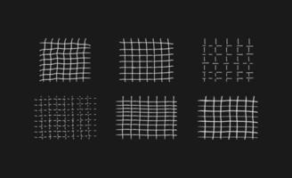 Set of abstract grid vector