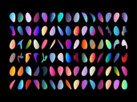 Bright abstract colorful gradient blob shape vector