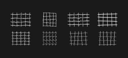 Set of abstract grid vector