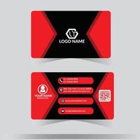 Corporate business card template, vector