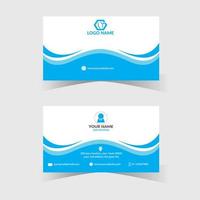 Modern business card design template. vector