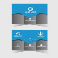 Modern business card design template. vector