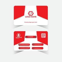 Corporate business card template, vector