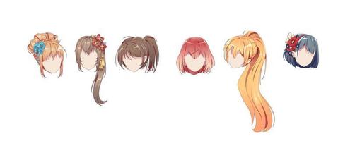 Girl hairstyles Template  Anime Art Amino