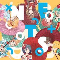 cartel o volante. anime manga girls en traje de kimono japonés tradicional con paraguas de papel. ilustración vectorial sobre fondo aislado