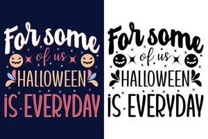 diseño de camiseta de tipografía de halloween vector