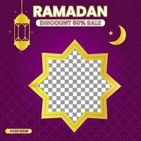 Ramadan Social media template vector