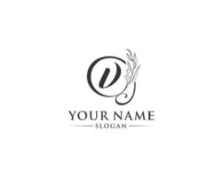 hermoso diseño de logotipo de letra v, vector de logotipo v, logotipo escrito a mano de firma, boda, tienda de moda, tienda de cosméticos, salón de belleza, boutique, diseño de logotipo creativo floral.