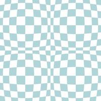 Groovy trippy grid seamless pattern in retro style. vector