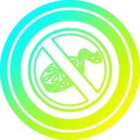 no filming circular in cold gradient spectrum vector