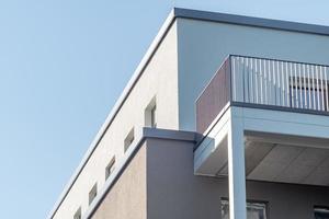 part of modern building facade photo