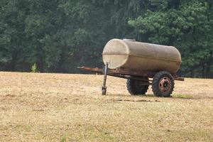 tank trailer in the field photo