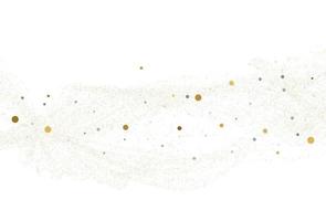 Light silver gold glitter confetti. Light background. vector