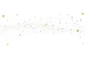 Light silver gold glitter confetti. Light background. vector