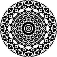 patrón de mandala abstracto con forma de círculo vector