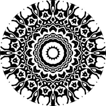 Abstract mandala pattern with circle shape vector
