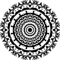 Abstract mandala pattern with circle shape vector