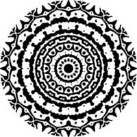 Abstract mandala pattern with circle shape vector