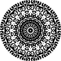 Abstract mandala pattern with circle shape vector