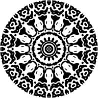 Abstract mandala pattern with circle shape vector
