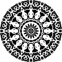 Abstract mandala pattern with circle shape vector