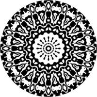 Abstract mandala pattern with circle shape vector