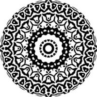 Abstract mandala pattern with circle shape vector