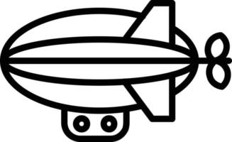 Zeppelin Line Icon vector