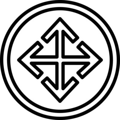 Movement Arrow Line Icon