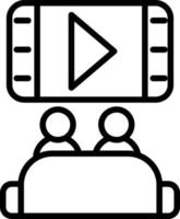 Cinema Line Icon vector