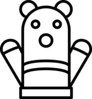 puppet Line Icon vector