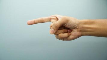 One finger on white background close-up Of Person's Finger number one hd image photo