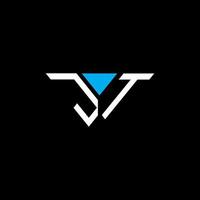 JT letter logo creative design with vector graphic, Abc simple and modern logo design.