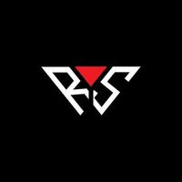 diseño creativo del logotipo de la letra rs con gráfico vectorial, logotipo simple y moderno de rs. vector