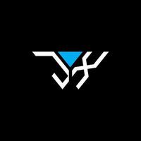 Diseño creativo del logotipo de la letra jx con gráfico vectorial, diseño de logotipo abc simple y moderno. vector