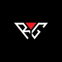 diseño creativo del logotipo de la letra rg con gráfico vectorial, logotipo simple y moderno de rg. vector