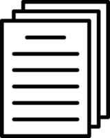 Document Line Icon vector