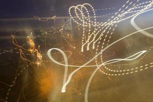 Light painting abstract photo