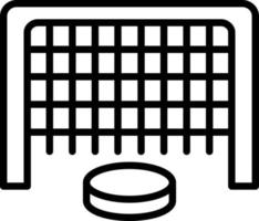 Hockey Net Line Icon vector