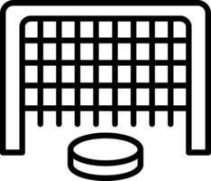 Hockey Net Line Icon vector