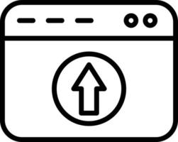 Upload Line Icon vector
