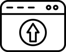 Upload Line Icon vector