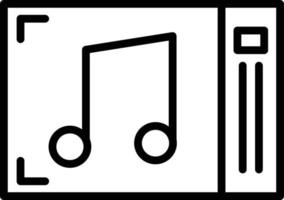 Music Album Line Icon vector